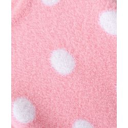 Babyhug Knit Full Sleeves Woollen Dress Polka Dot Design - Pink