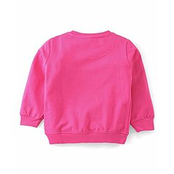 Babyhug Cotton Knit Full Sleeves T-Shirt & Lounge Pant Set Text Printed - Pink