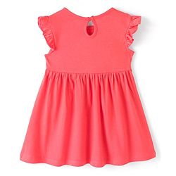 Babyhug Cotton Knit  Half Frill Sleeves Frocks Apple Print Pack of 2 - Multicolor