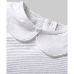 Babyhug 100% Cotton Knit Full Sleeves With Top & Skirts Checkered - White Navy Blue & Green
