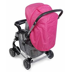 Babyhug 2 in 1 Rock and Roll Stroller Cum Rocker - Grey Pink
