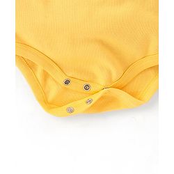 Babyhug 100% Cotton Onesies with Leggings and Cap Mittens Booties With Frog Print & Striped - Yellow & Green