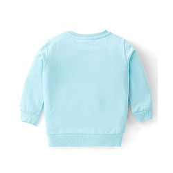 Babyhug Cotton Knit Full Sleeves T-Shirt & Lounge Pant Set The Avengers Print - Blue