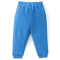 Babyhug 100% Cotton Knit Full Sleeves T-Shirt & Lounge Pant Set Captain America Print - Blue