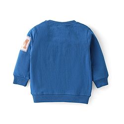 Babyhug Cotton Knit Full Sleeves  T-Shirt & Lounge Pant Set Mickey Print - Blue