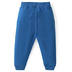 Babyhug Cotton Knit Full Sleeves  T-Shirt & Lounge Pant Set Mickey Print - Blue