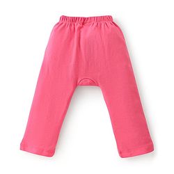 Babyhug Cotton Knit Full Length Bunny Print Diaper Pants Pack of 3 - Red Blue & Pink