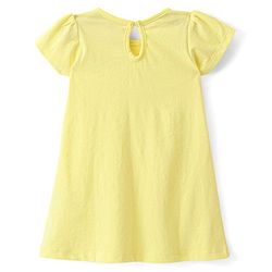 Babyhug Single Jersey Knit Half Sleeves Frock With Floral Print Pack Of 2 - Multicolor