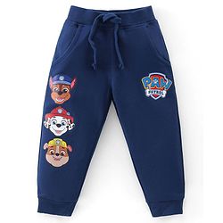 Babyhug Cotton Knit  Full Sleeves Paw Patrol Printed T-Shirt & Lounge Pant Set - Blue & White