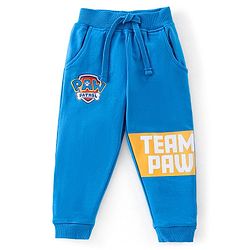 Babyhug 100% Cotton Raglan Sleeves T-Shirt & Lounge Pants With Paw Patrol Print - Yellow & Navy Blue