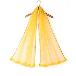 Babyhug Short Sleeve Embroidered Choli With Net Sequenced Embroiderd Lehenga With Dupatta Set- Yellow & Red.