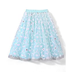 Babyhug Sleeveless Embroidered Choli with Embroidered Lehenga and Dupatta - Aqua Blue