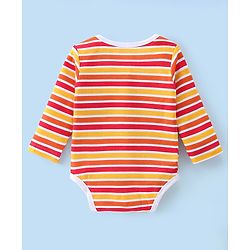 Babyhug 100% Cotton Knit Full Sleeves Fruity Printed Onesies Pack of 3 - Multicolour