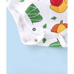 Babyhug 100% Cotton Knit Full Sleeves Fruity Printed Onesies Pack of 3 - Multicolour