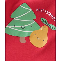 Babyhug 100% Cotton Knit Full Sleeves Fruity Printed Onesies Pack of 3 - Multicolour