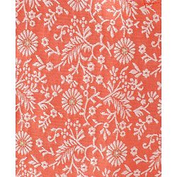 Babyhug Full Sleeves Brocade Kurta Pyjama Set - Orange