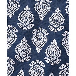 Babyhug 100% Cambric Tfull Sleeve Printed Kurta With Pyjama Set-Navy