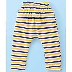 Babyhug Cotton Knit Full Length Star Print Diaper Leggings Pack of 3 - Multicolor