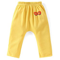 Babyhug Cotton Knit Full Length Diaper Pants Striped Pack Of 3 - Multicolour