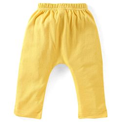 Babyhug Cotton Knit Full Length Diaper Pants Striped Pack Of 3 - Multicolour