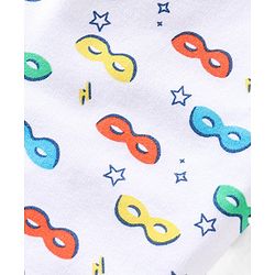 Babyhug Cotton Knit Full Length Diaper Pants Striped Pack Of 3 - Multicolour