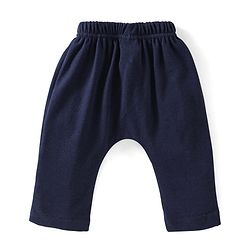 Babyhug Cotton Knit Full Length Diaper Pants Striped & Dino Print Pack Of 3 - Blue & Orange