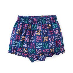 Babyhug 100% Cotton Knit Bloomer Pack of 3 Text Print - Multicolour