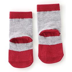 Cute Walk By Babyhug Cotton Knit Anti Bacterial Ankle Length Socks Car Design Pack Of 3 - Multicolour