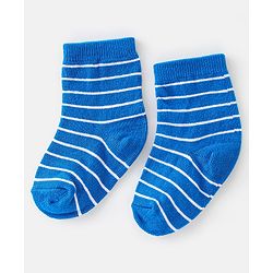 Cute Walk By Babyhug Cotton Knit Anti Bacterial Ankle Length Socks Crab Design Pack Of 3 - Multicolour