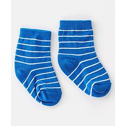 Cute Walk By Babyhug Cotton Knit Anti Bacterial Ankle Length Socks Crab Design Pack Of 3 - Multicolour