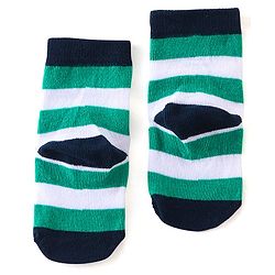 Cute Walk By Babyhug Cotton Knit Anti Bacterial Ankle Length Socks Car Design Pack Of 3 - Multicolour