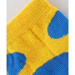 Cute Walk By Babyhug Cotton Knit Anti Bacterial Ankle Length Socks Circle Design Pack Of 3 - Multicolour