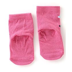 Cute Walk By Babyhug Cotton Knit Anti Bacterial Ankle Length Socks Butterfly Design Pack Of 3 - Multicolour