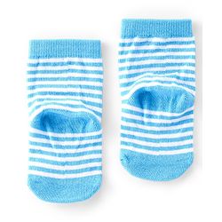 Cute Walk By Babyhug Cotton Knit Anti Bacterial Ankle Length Socks Butterfly Design Pack Of 3 - Multicolour