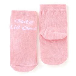 Cute Walk By Babyhug Cotton Knit Anti Bacterial Ankle Length Socks Polka Dot Design Pack Of 3 - Multicolour