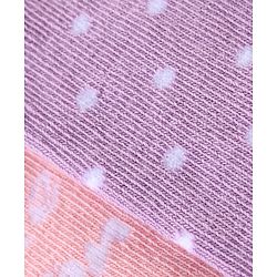 Cute Walk By Babyhug Cotton Knit Anti Bacterial Ankle Length Socks Polka Dot Design Pack Of 3 - Multicolour