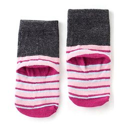 Cute Walk By Babyhug Cotton Knit Anti Bacterial Ankle Length Socks Unicorn Design Pack Of 3 - Multicolour