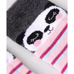 Cute Walk By Babyhug Cotton Knit Anti Bacterial Ankle Length Socks Unicorn Design Pack Of 3 - Multicolour