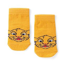 Cute Walk by Babyhug Terry Knit Ankle Length Anti Bacterial Socks Tiger Design - Multicolour