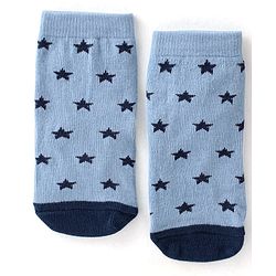 Cutewalk By Babyhug Anti Bacterial Ankle Length Socks Lion Design Pack Of 3 - Blue