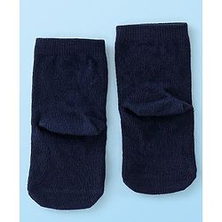 Cute Walk By Babyhug Anti Bacterial Ankle Length Socks Stripes & Basket Ball Design Pack Of 3 - Orange White & Blue
