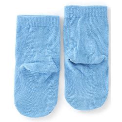 Cute Walk by Babyhug Anti-Bacterial Ankle Length Socks Pack of 3 with Striped Design - Blue & White
