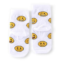 Cute Walk by Babyhug Anti-Bacterial Ankle Length Socks Pack of 3 with Striped Design - Blue & White