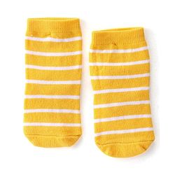 Cute Walk By Babyhug Anti Bacterial Ankle Length Socks Stripes & Tiger Design Pack Of 3 - Green Yellow & Blue