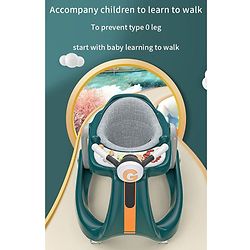 Babyhug 4 in 1 Discover & Play Musical Baby Walker with Adjustable Speed & Fancy Multi Gear Toys- Green