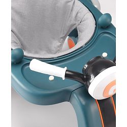 Babyhug 4 in 1 Discover & Play Musical Baby Walker with Adjustable Speed & Fancy Multi Gear Toys- Green