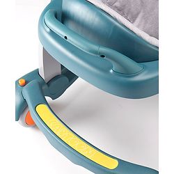 Babyhug 4 in 1 Discover & Play Musical Baby Walker with Adjustable Speed & Fancy Multi Gear Toys- Green