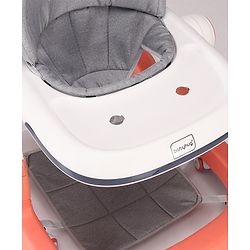 Babyhug Multifunction Foldable Activity Push Walker with  Musical Play Tray & Lights - Red
