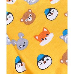 Babyhug 100% Cotton Trunk With Striped & Animals Print Pack Of 3 - Yellow White & Blue