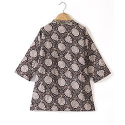 Babyhug 100% Cambric Full Sleeve Printed Kurta With Solid Dhoti Set - Black